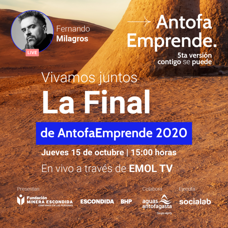 [#AgendaCoWeb] Finalísima de AntofaEmprende 2020