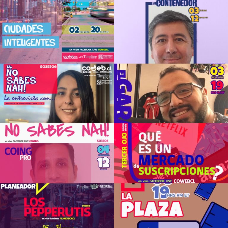 [#AgendaCoWeb] Iniciamos noviembre con la mejor programación