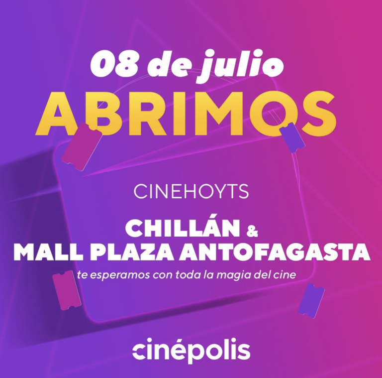 El regreso de la pantalla grande: La cadena CineHoyts anunció su reapertura en Antofagasta