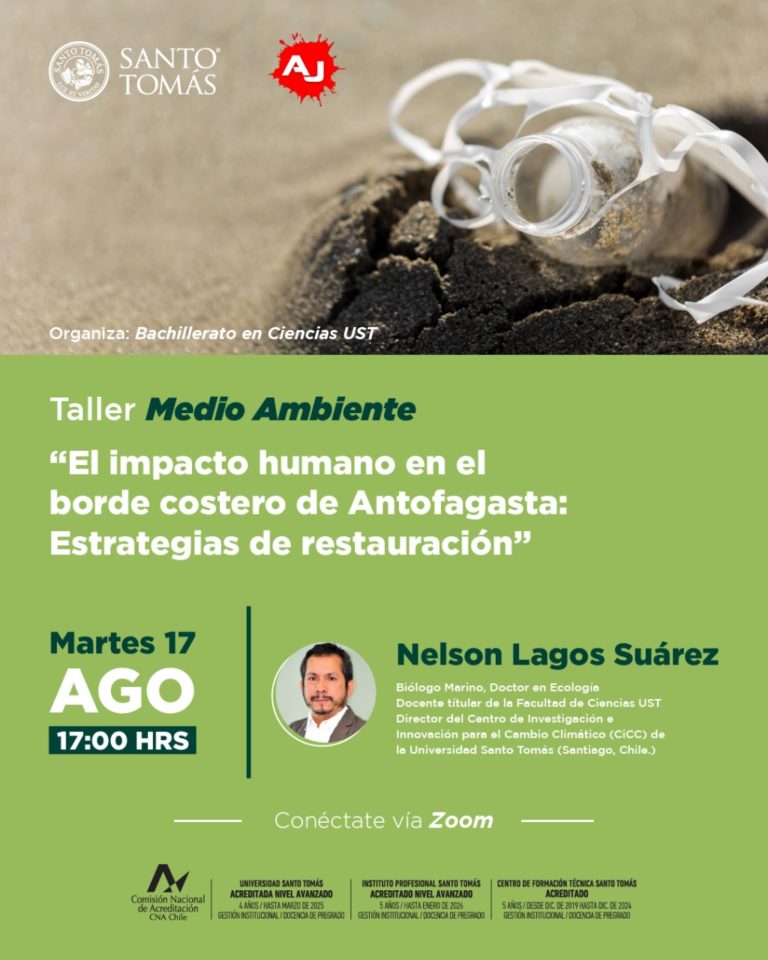 UNIVERSIDAD SANTO TOMÁS: INSCRÍBETE EN TALLER SOBRE MEDIO AMBIENTE