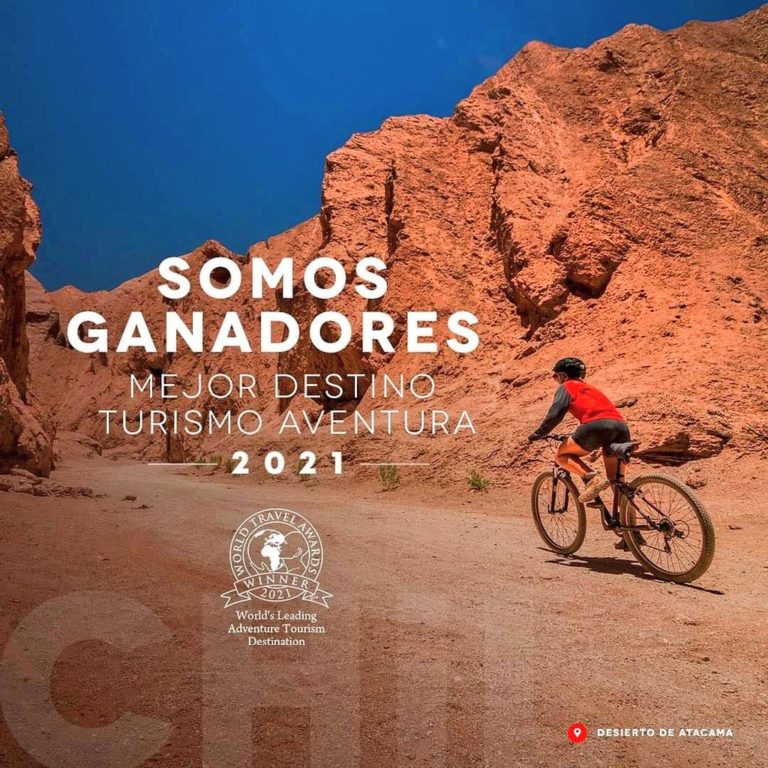 CHILE FUE CORONADO COMO EL MEJOR DESTINO DE TURISMO AVENTURA EN LOS WORLD TRAVEL AWARDS 2021