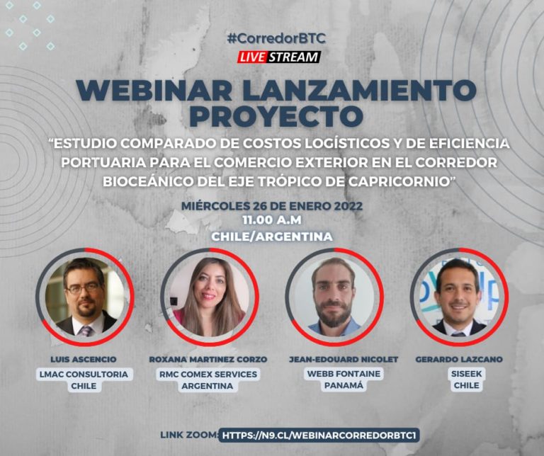 ¡ATENCIÓN! WEBINAR DE LOGÍSTICA Y COMERCIO PORTUARIO