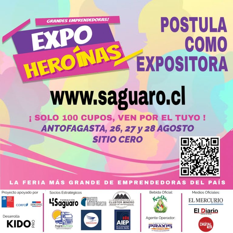 PARTICIPA EN LA PRÓXIMA EXPO HEROÍNAS