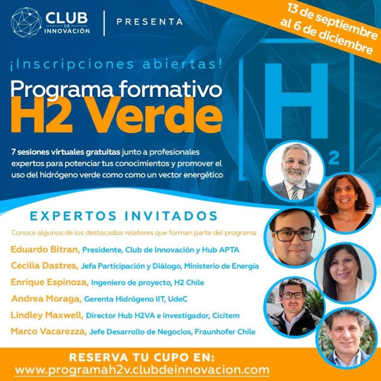 PARTICIPA EN EL PROGRAMA FORMATIVO SOBRE HIDRÓGENO VERDE