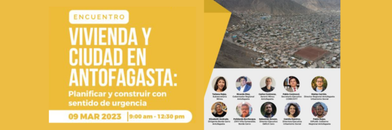 En Antofagasta se vivirá encuentro sobre vivienda y ciudad