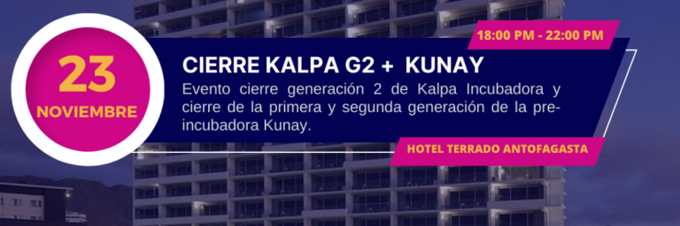 Kalpa y Kunay realizarán el cierre de sus generaciones