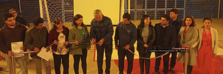 Inauguran multicanchas en Taltal
